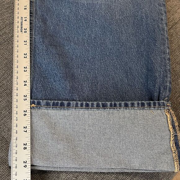 NEW Universal Thread Mid‎ Rise 90's Baggy Cuffed Jeans Dark Wash Women's Size 17 - Picture 7 of 9